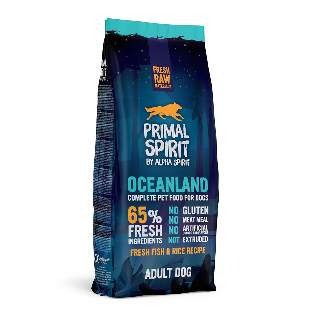 PRIMAL SPIRIT Oceanland riba - polsuha pasja hrana za alergike, 12 kg