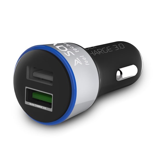 Savio SA-06/B Auto punjač, 2xUSB, 3.0A, crni