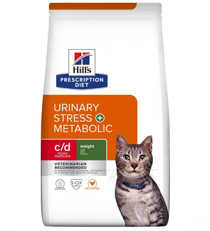 Hill's PD Feline Urinary Stress + Metabolic c/d suha hrana za mačke, 1,5 kg