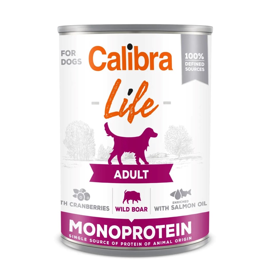 CIB Calibra Life mokra hrana za pse, divji prašič z brusnicami, 400g