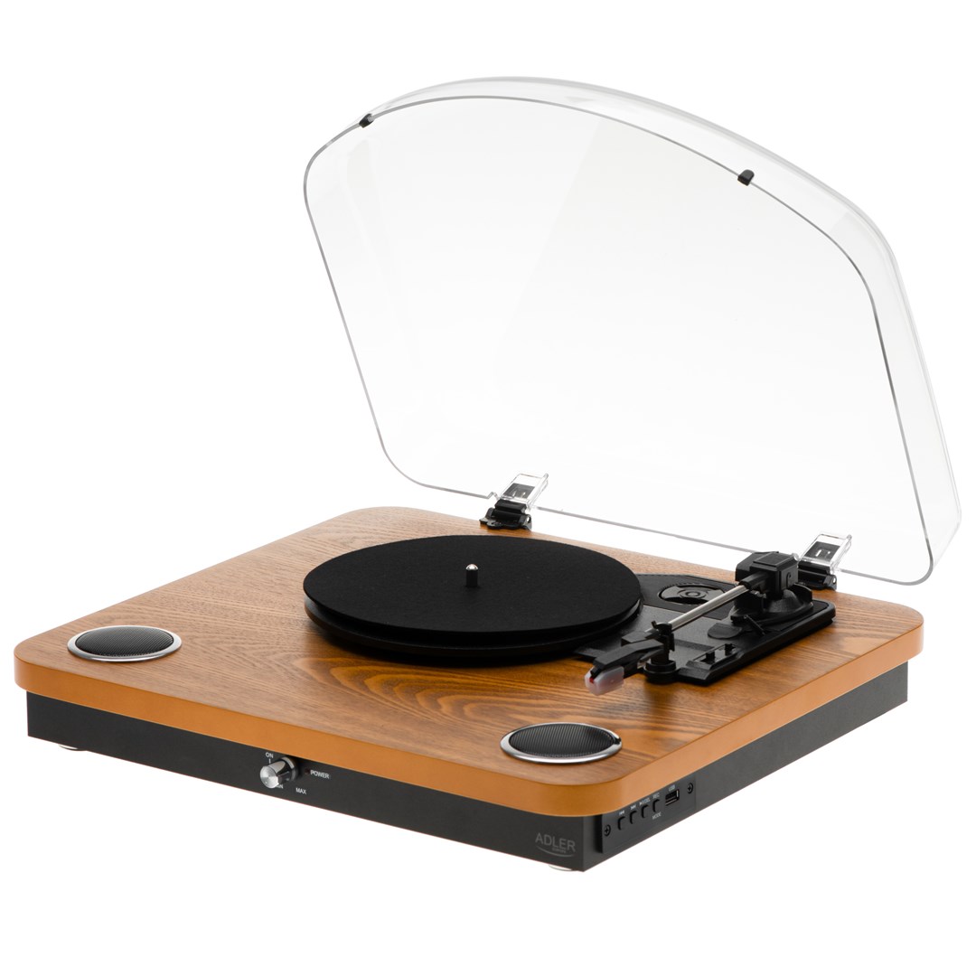 ADLER AD 1914e gramofon črn, 33/45/78 RPM