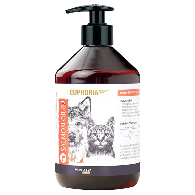 Biofeed Euphoria lososovo olje za pse in mačke - 1l