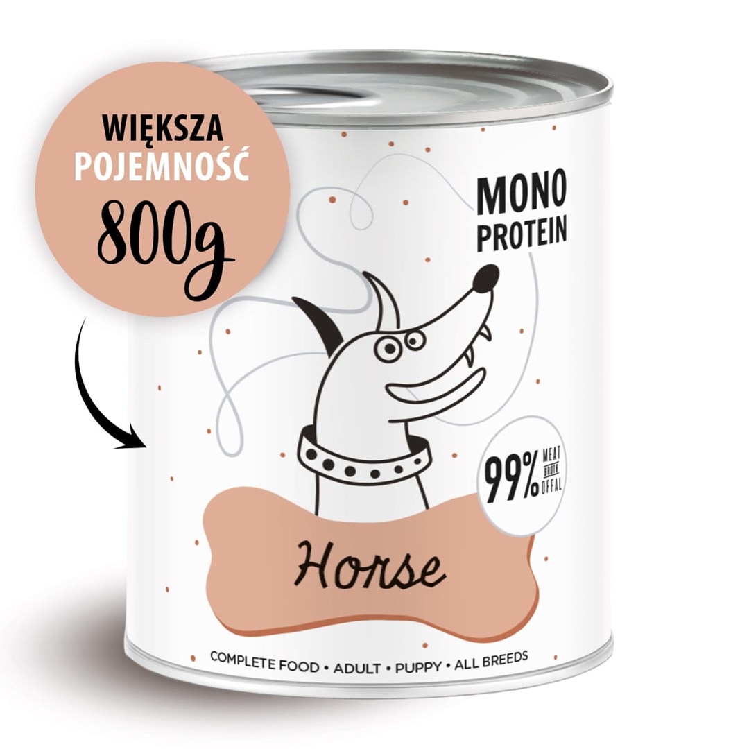 PAKA ZWIERZAKA Pepe Horse – mokra pasja hrana, 800 g