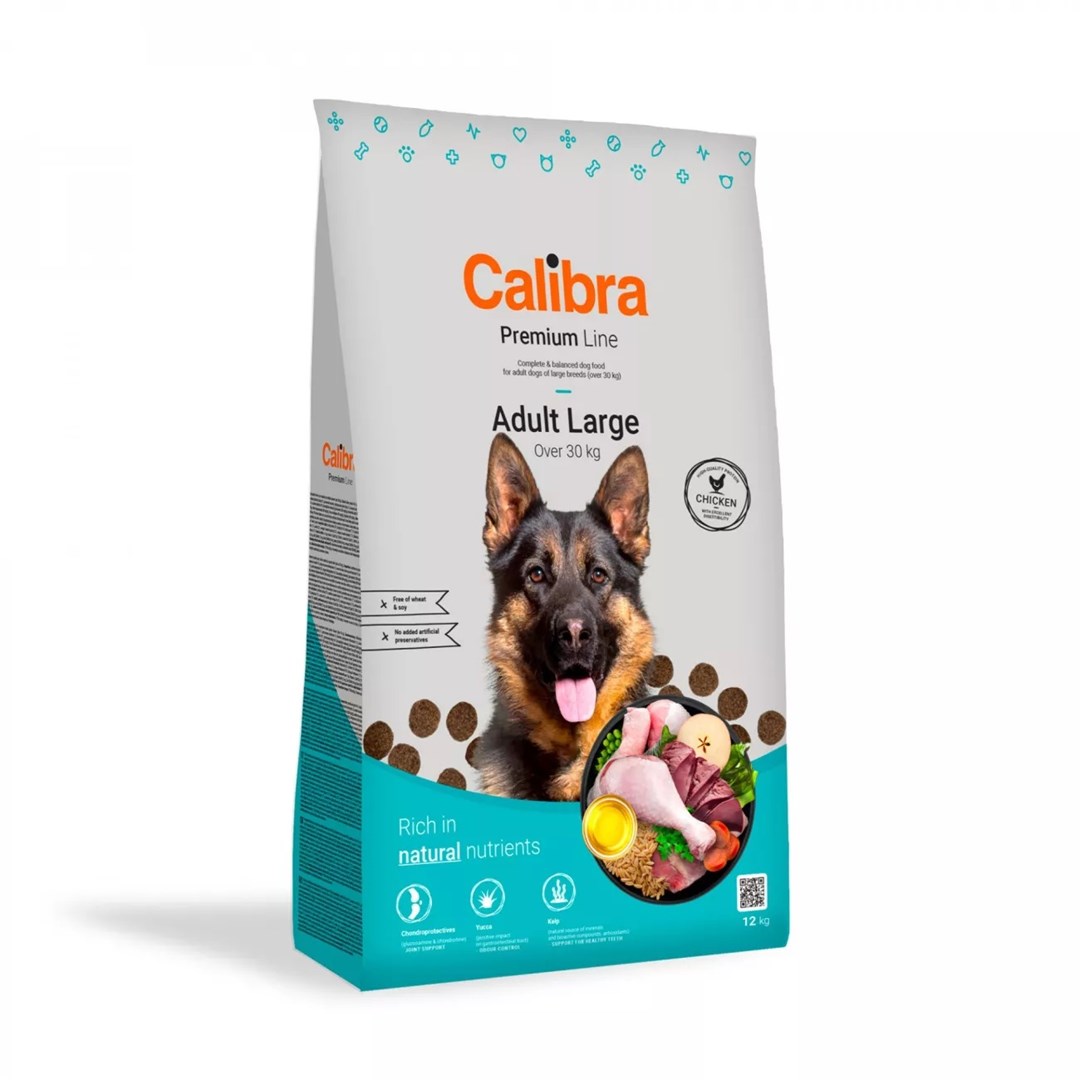 CALIBRA Dog Premium Adult Large piščanec - suha hrana za pse, 12kg