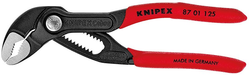 Knipex Cobra Slip-joint klešče, rdeče, 125 mm