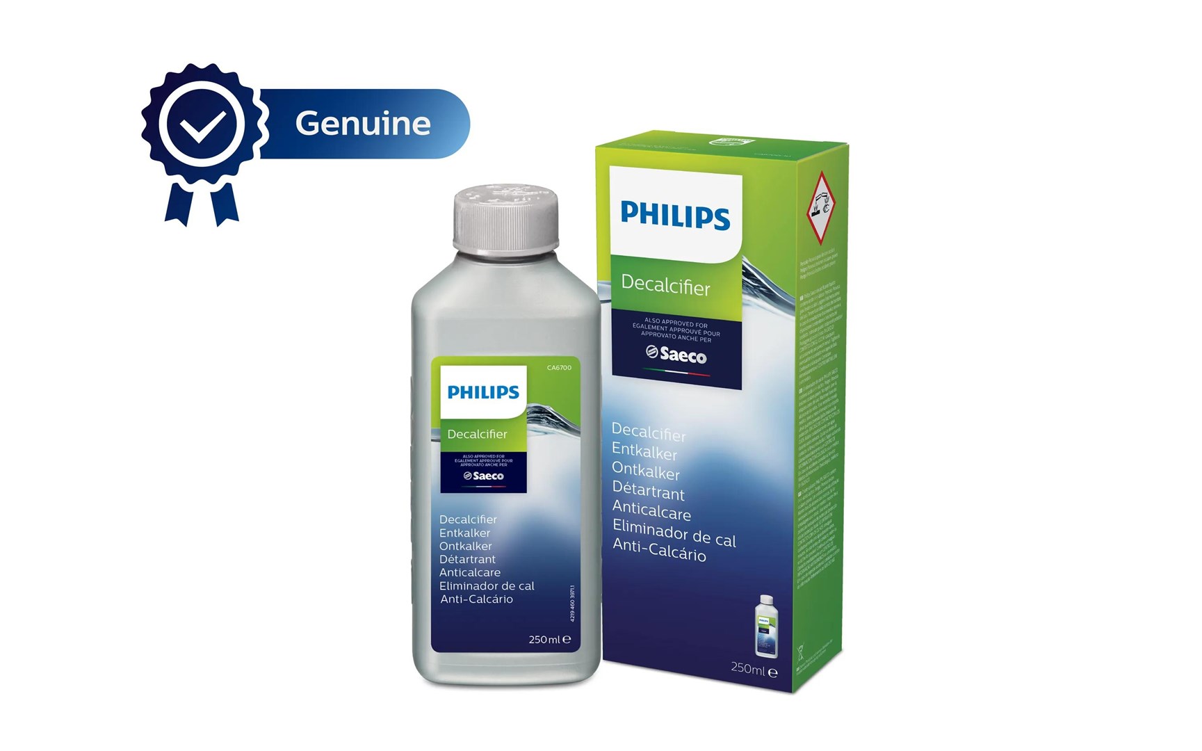 Philips CA6700/10 sredstvo za odstranjevanje vodnega kamna za espresso aparate, 0.25 L