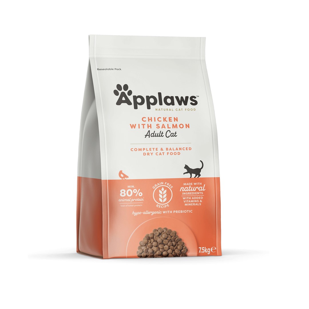 APPLAWS piščanec z lososom - suha hrana za mačke - 7,5 kg