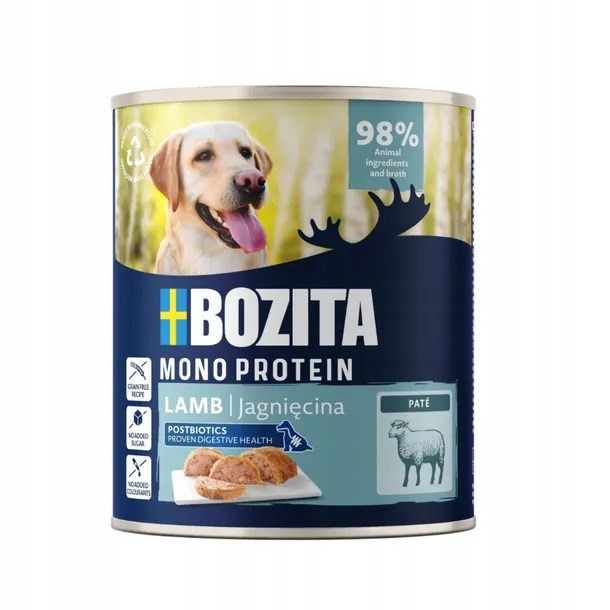 Bozita Monoprotein pločevinka jagnjetina za pse, 800g
