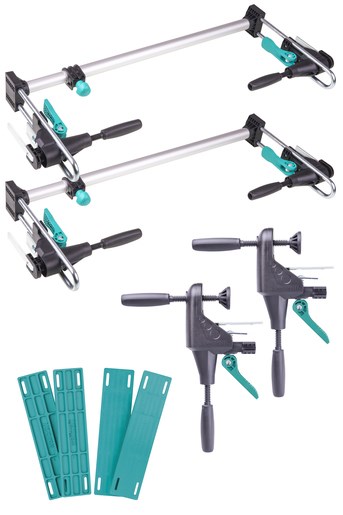wolfcraft GmbH PRO Set za montažo vrat 600-1000 mm, 2 primeža, 4 distančniki
