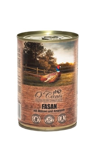 O'CANIS mokra hrana za pse - fazan s korenčkom - 400 g