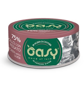 OASY More Love piščanec z jetrci - mokra hrana za mačke, 70g