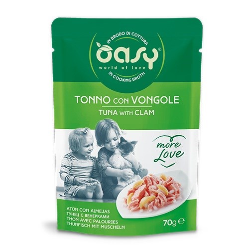 OASY More Love mokra hrana za mačke, Tuna z vongolami, 70g