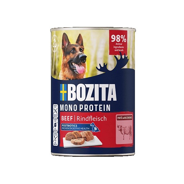 BOZITA Mono Protein Pašteta Govedina - Mokra hrana za pse - 400 g