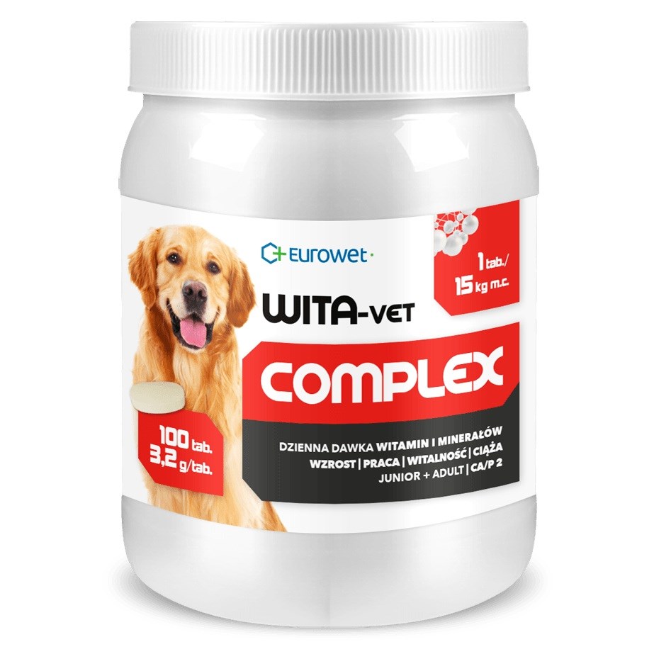 EUROWET Wita-Vet Complex 3,2g - vitamini za pse - 100 tablet