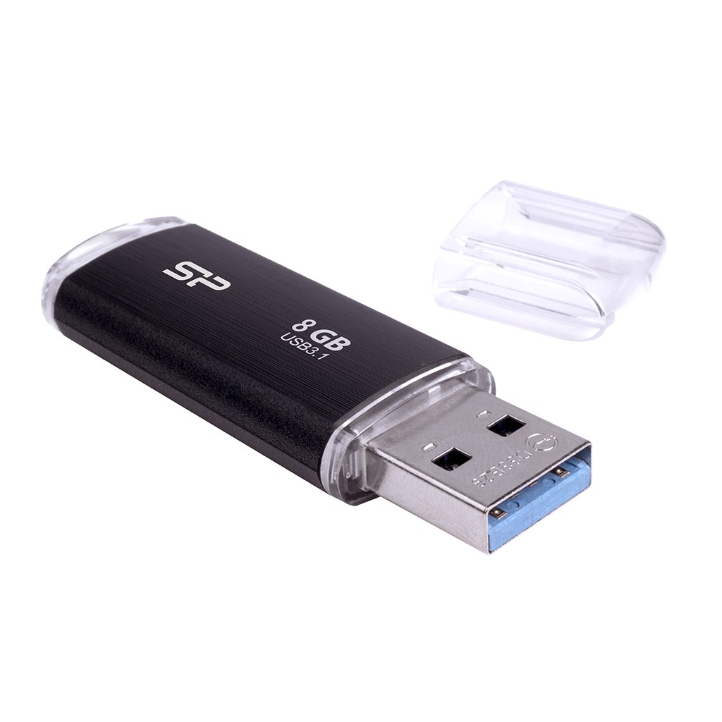 Silicon Power Blaze B02 8GB, USB 3.2 Gen 1, črn