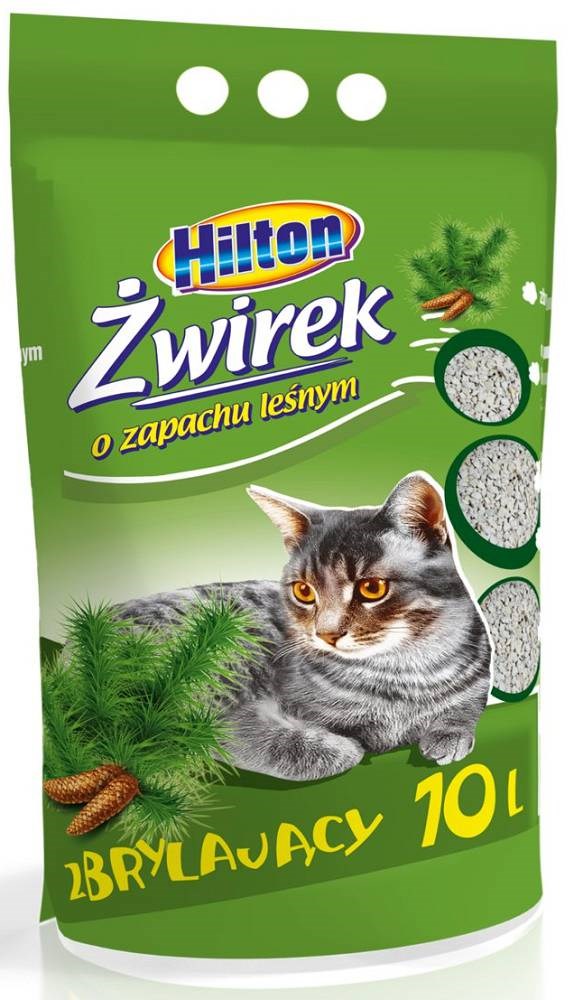 HILTON bentonite grudasta mačja pesek Forest – 10 l