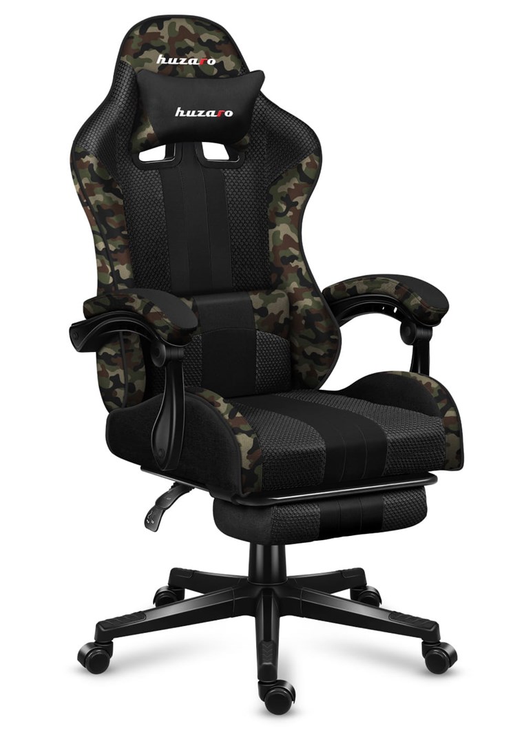 HUZARO FORCE 4.7 CAMO MESH gaming stol, črn/maskirni