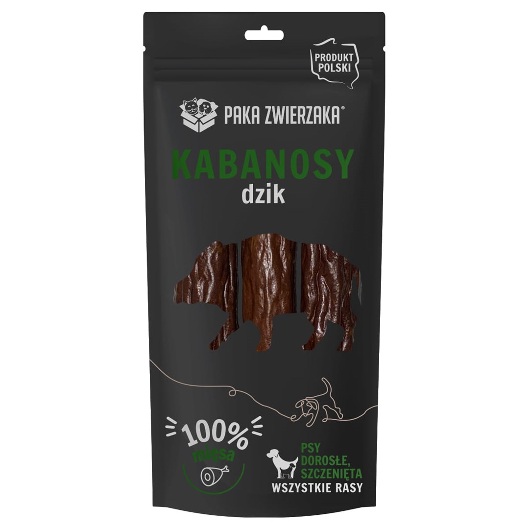 PAKA ZWIERZAKA Klobase, divji prašič, za pse, 80 g