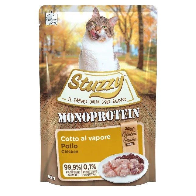 Stuzzy Monoprotein Piščanec - mokra hrana za mačke - 85 g