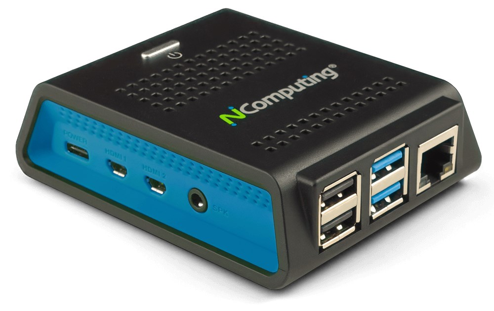 Mini PC NON NComputing RX420 RDP - USFF, modra, črna