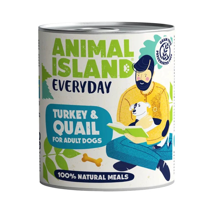 ANL ANIMAL ISLAND Everyday puran s prepelico, mokra pasja hrana - 800g