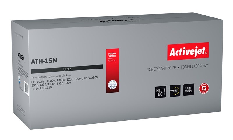 Activejet ATH-15N Toner (nadomestilo za HP 15A C7115A, Canon EP-25; Supreme; 3000 strani; črn)