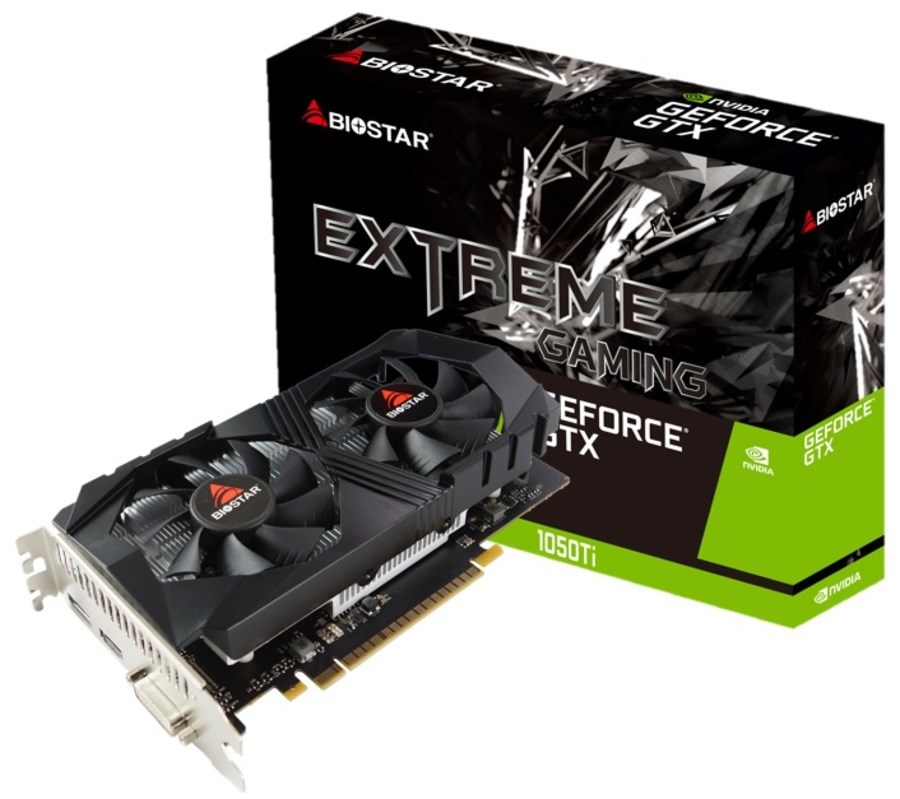 Biostar grafična kartica NVIDIA GeForce GTX 1050 Ti GTX1050Ti, 4GB GDDR5