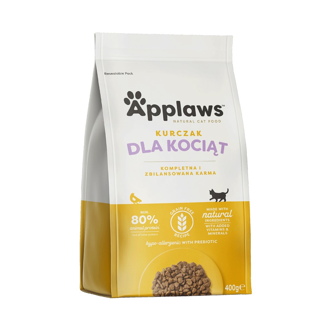 APPLAWS Kitten Chicken suha hrana za mačje mladiče, 400 g