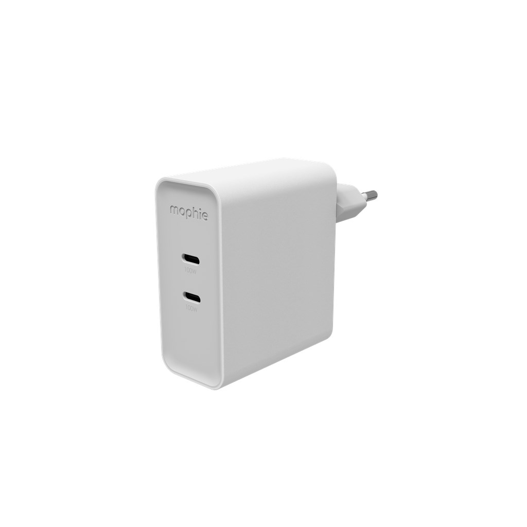 mophie Speedport 100W USB-C hitri polnilnik, bel