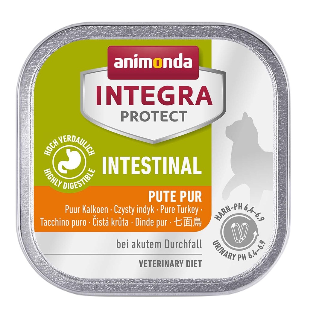 ANIMONDA Integra Protect Intestinal puran z rižem - mokra hrana za mačke, 100g