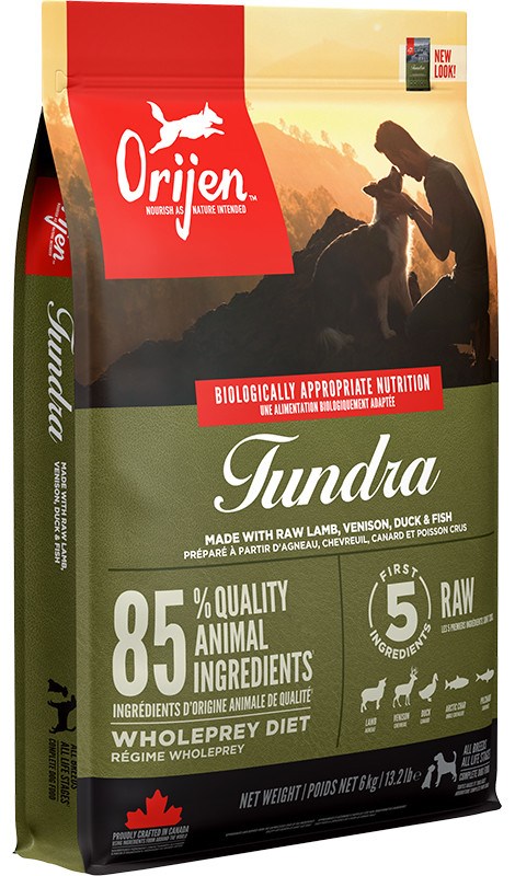 Suha pasja hrana ORIJEN Tundra, za vse starosti, 6kg