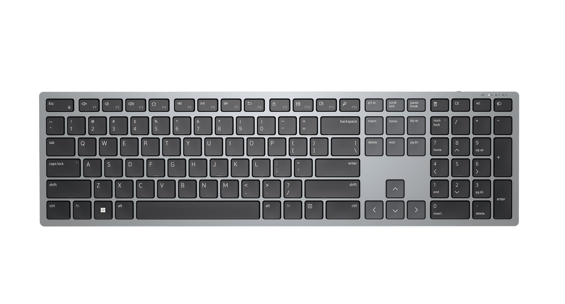 DELL KB700 Brezžična tipkovnica, QWERTY US International, Siva