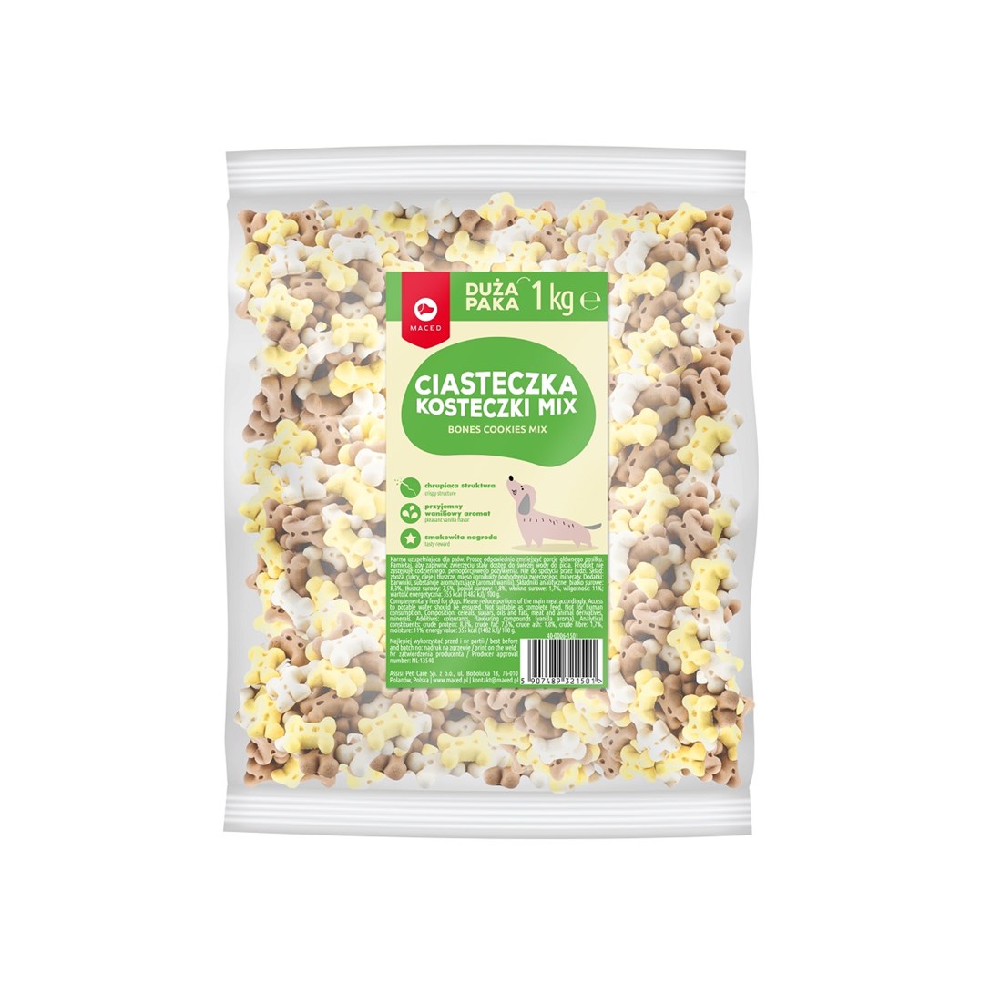 MDE Poslastica za pse Keksi z vanilijo - 1 kg
