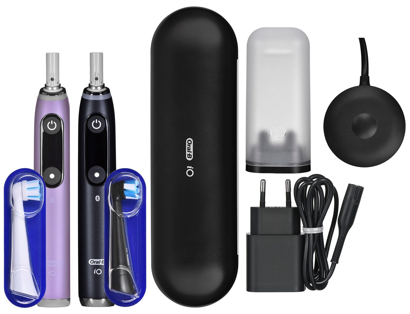 BRAUN ORAL-B Električna zobna ščetka IO 9N Set DUO, Črna Onyx & Rose Quartz
