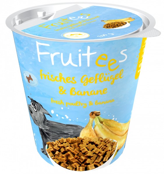 Pasja poslastica Bocces Fruits (Banana, perutnina) 200 g