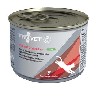 TROVET Renal & Oxalate RID s jagnjetino mokra hrana za mačke 200g