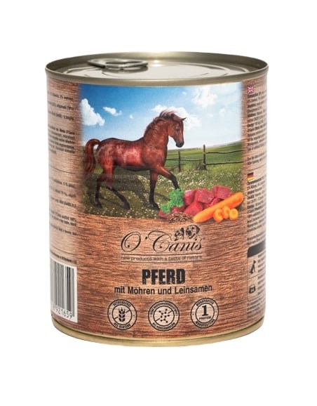 O'CANIS mokra hrana za pse - konjsko meso s krompirjem, 800 g