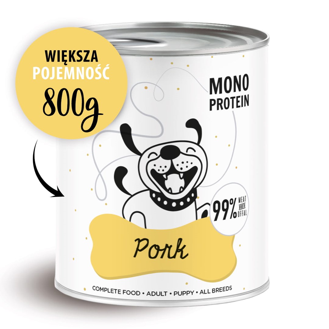 PAKA ZWIERZAKA Pepe - svinjina - mokra hrana za pse - 800g