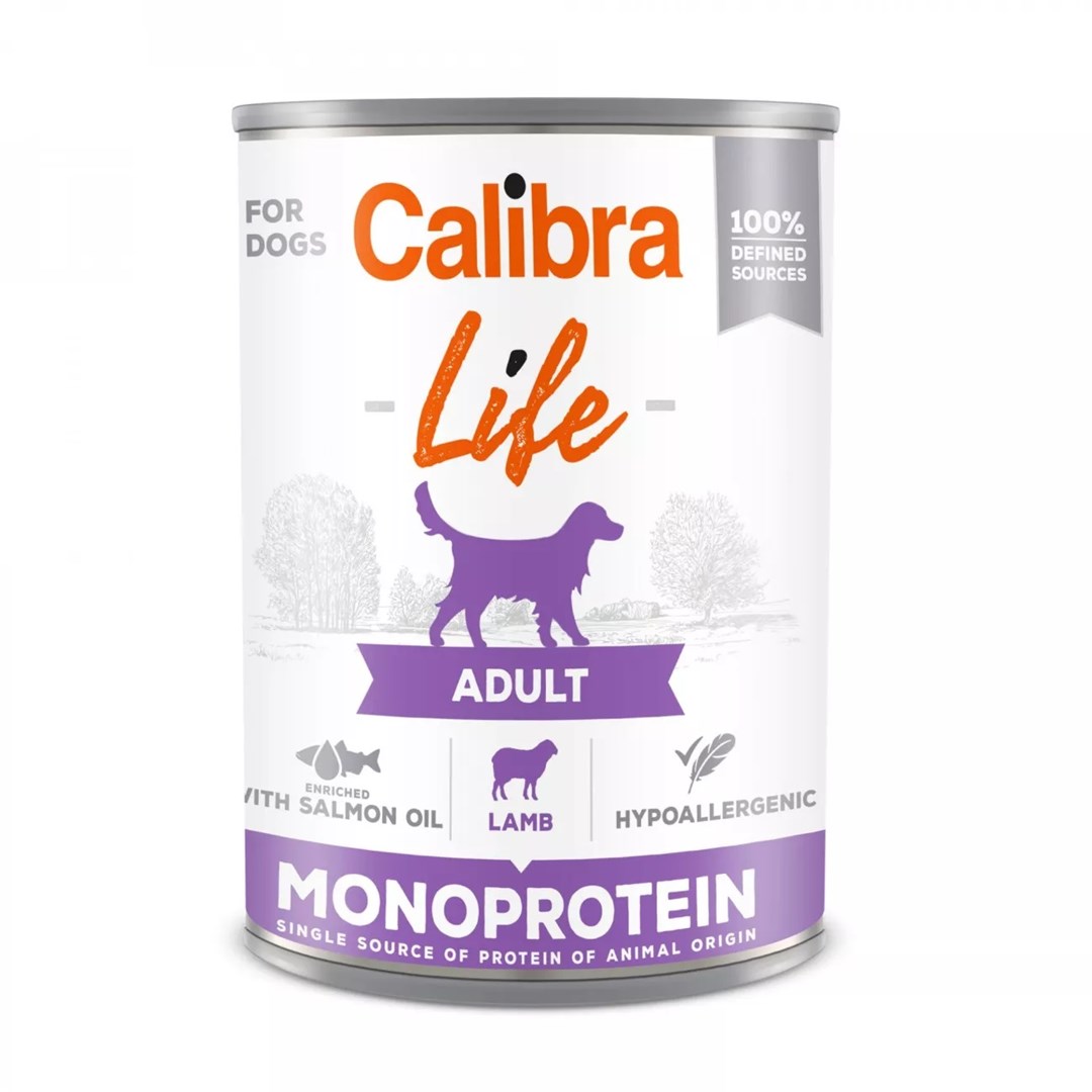 CALIBRA Life Adult Monoprotein Lamb - mokra hrana za pse - jagnjetina - 400g
