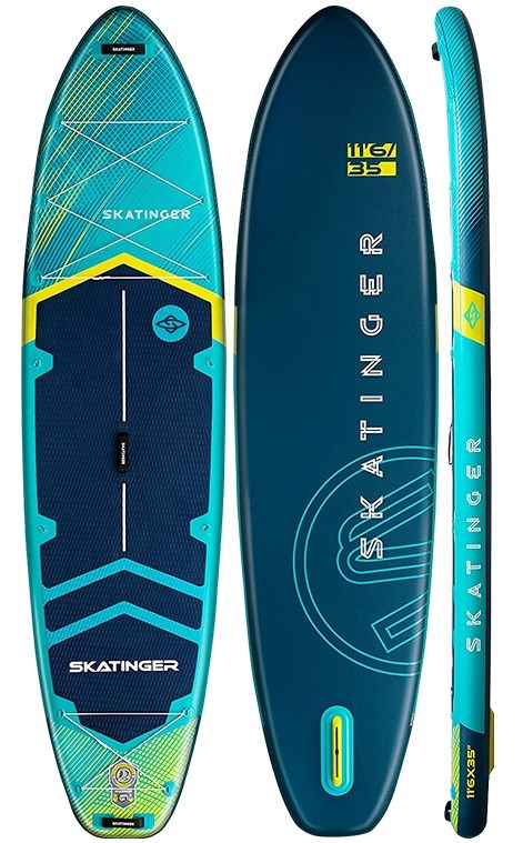 Sup deska Skatinger Prana light bule, 350 x 89 x 15 cm, modra