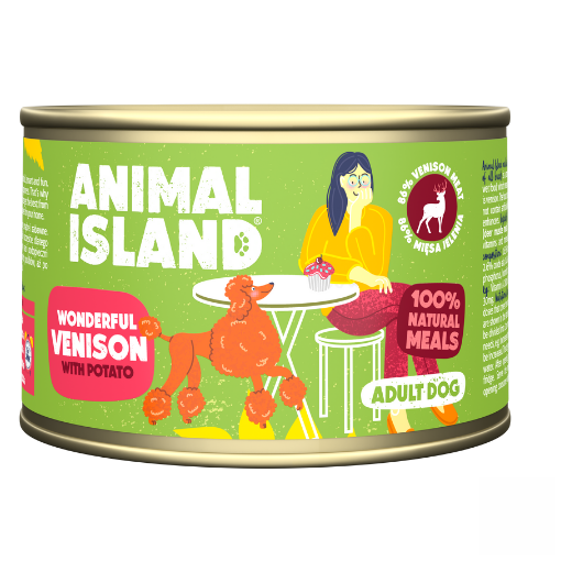 ANIMAL ISLAND jelen z grahom - mokra hrana za pse, 410 g