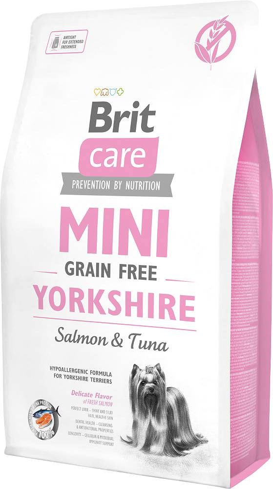 BRIT Care Mini Yorkshire Žitaricam brez lososa s tuno - suha hrana 2 kg