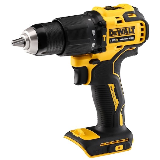 DeWALT DCD709N-XJ akumulatorski vrtalnik/vijačnik 1650 RPM, brez krtačk, črn/rumen