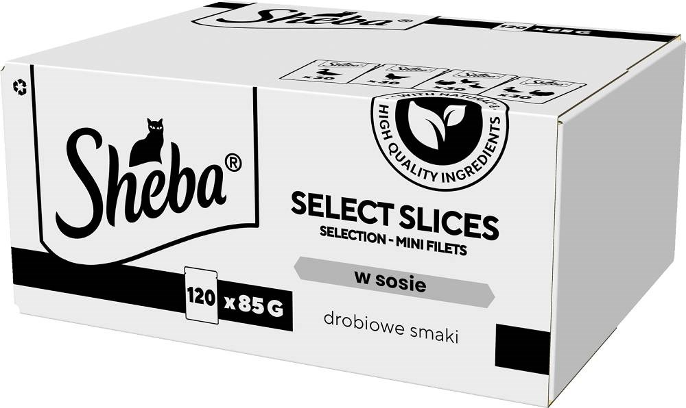SHEBA Select Slices perutnina 120 x 85g mokra hrana za mačke