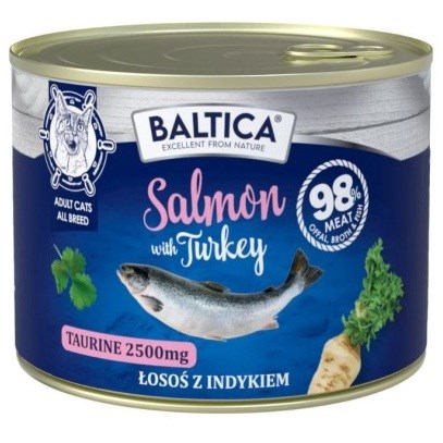 BALTICA Excellent Losos s puranom - mokra hrana za mačke, 185g