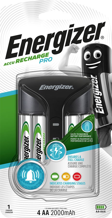 ENERGIZER Pro ACU HR6 POW polnilnik baterij + 2x AA 2000 mAh