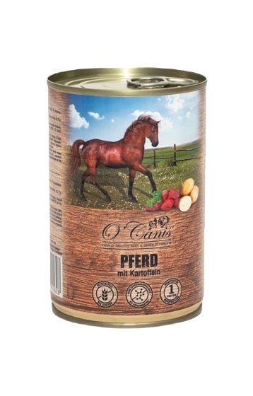 O'CANIS - Mokra pasja hrana - konjsko meso s krompirjem (400 g)