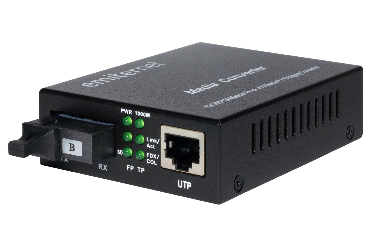 Pretvornik Emitter EM/1GB-ETH-1XSC-1310, Ethernet, 10/100/1000 Mbps, RJ45/SC, SM, 20 km