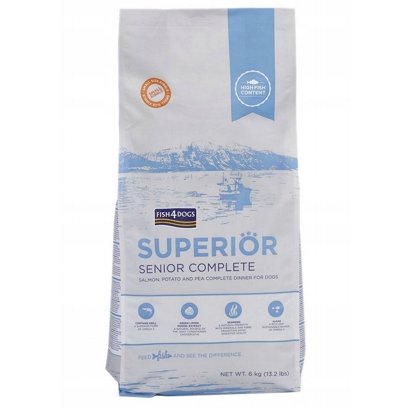 FISH4DOGS Superior Senior Complete Salmon - suha hrana za pse - 6kg