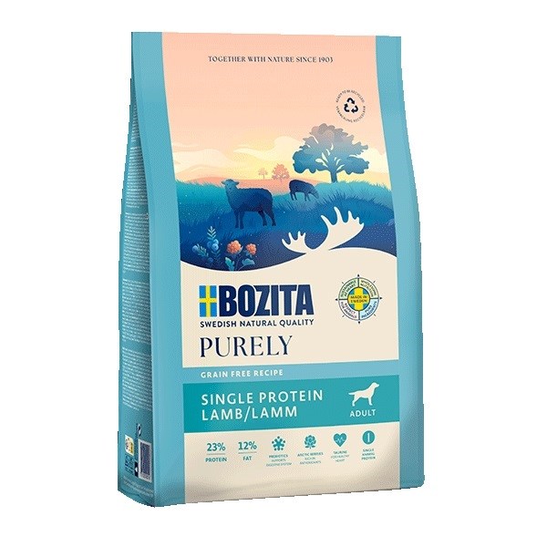 BOZITA Purely Adult Lamb - suha hrana za pse - 2,5 kg